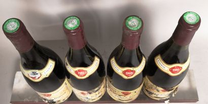 null 4 bouteilles CÔTES du RHONE - GUIGAL 1995 

Étiquettes très abîmées.