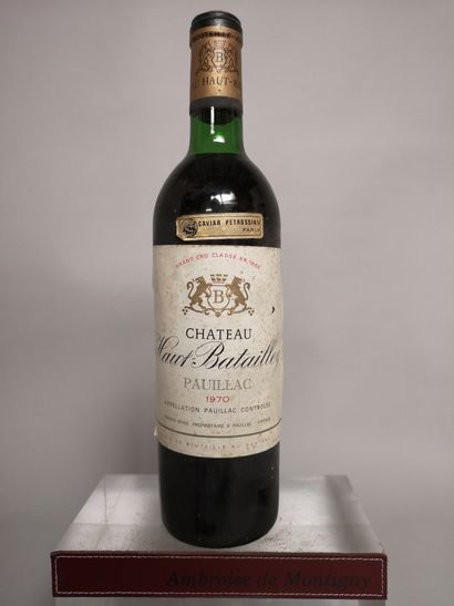 null 1 bouteille Château HAUT BATAILLEY 1970 Pauillac