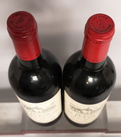 null 2 bottles MOULIN de la LAGUNE - 2nd wine of Ch. La LAGUNE - Haut Médoc 1998...