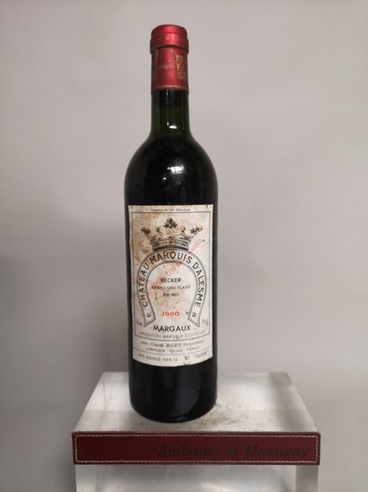 null 1 bouteille Château MARQUIS D’ALESME 1980 Margaux