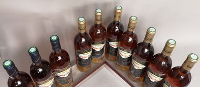 null 10 bottles JURANCON Prestige d'Automne - 7 "Vendages tardives" 1985 and 3 "Passerillé...