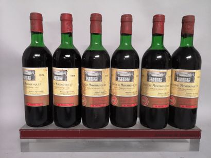 null 6 bouteilles Château MONBOUSQUET - Saint Emilion Grand Cru 1975 

Étiquettes...