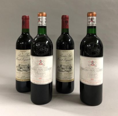 2 bottles of Château PAPE CLEMENT, Grand...