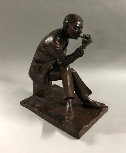 null School of the XXth century

The pipe smoker

Subject in bronze with brown patina...