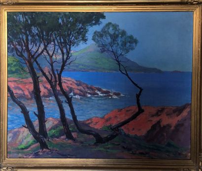 null Achille BRON (1867-1949)

The red rocks at Taillebourg,

Oil on canvas 

Signed...