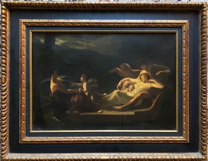 null French school of the beginning of the 20th century 

Allegorical scene 

Oil...