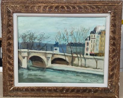 null Henri Georges CHEVAL (1897-1976)

Vue du Pont Neuf à Paris

Huile sur toile....
