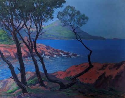 Achille BRON (1867-1949) 
The red rocks at...