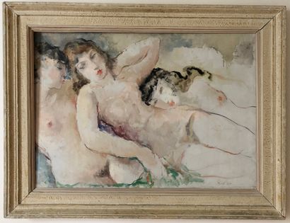 null Pierre Ernest KOHL (1897-1985)

Trois nus, 1937

Huile sur toile 

Signée et...