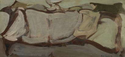 Jean LEGROS (1917-1981) Untitled, 1951

Oil on cardboard.

Signed and dated lower...