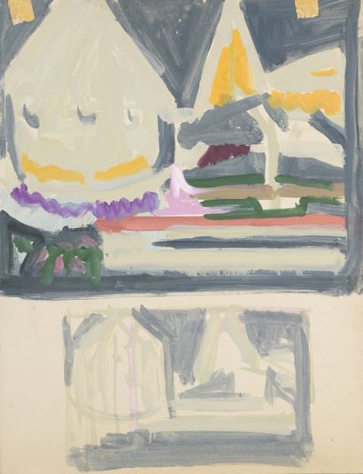 Jean LEGROS (1917-1981) Sans titre, 1953 à 1957

Trois gouaches sur papier et une...