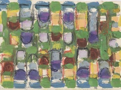 Jean LEGROS (1917-1981) Untitled, from 1953 to 1961

Two gouaches on paper and one...