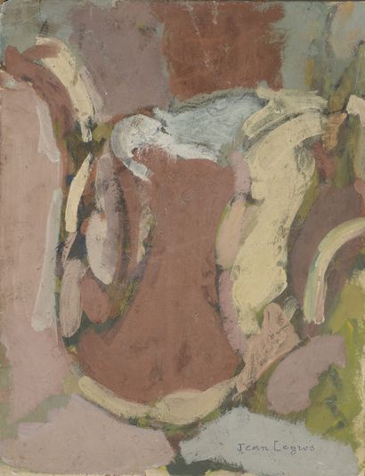 Jean LEGROS (1917-1981) Untitled 
Seven works including oil on cardboard, oil on...