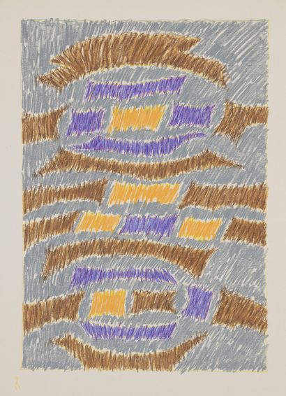 Jean LEGROS (1917-1981) Mystic Sun, 1963 - Untitled, circa 1963 and 1964 

Three...