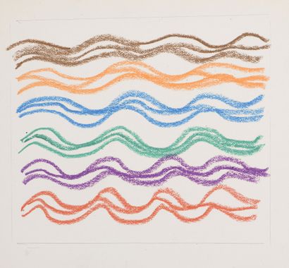 Jean LEGROS (1917-1981) Untitled, circa 1964-65 
Seven pastels on paper. 
Studio...