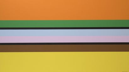 Jean LEGROS (1917-1981) Toile à bandes, 1975

Acrylique sur toile.

Signée et datée...