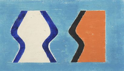 Jean LEGROS (1917-1981) Blue period, circa 1964

Three oils and sand on panel. 

Workshop...