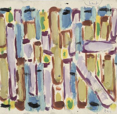 Jean LEGROS (1917-1981) Untitled, circa 1956-61

Three gouaches on paper. 

Studio...