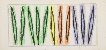 Jean LEGROS (1917-1981) Sans titre, vers 1964-65

Six pastels sur papier. 

Cachet...