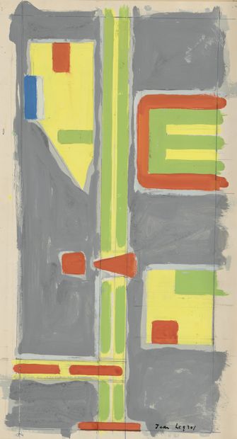 Jean LEGROS (1917-1981) Untitled, circa 1956

Four gouaches on paper. One signed.

Stamp...