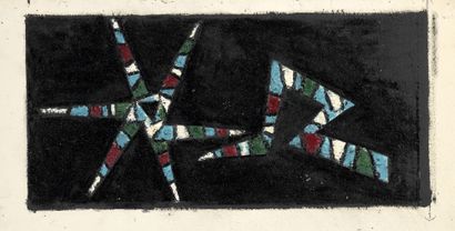 Jean LEGROS (1917-1981) Untitled, circa 1957

Oil on paper. 

Studio stamp on the...