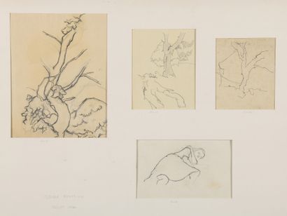Jean LEGROS (1917-1981) Sans titre, vers 1944-45

Lot de dix dessins au fusain, au...