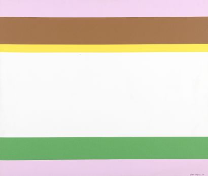 Jean LEGROS (1917-1981) Striped canvas, 1975

Acrylic on canvas. 

Signed and dated...