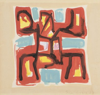 Jean LEGROS (1917-1981) Untitled, circa 1957-1959

Three gouaches on paper, one signed...