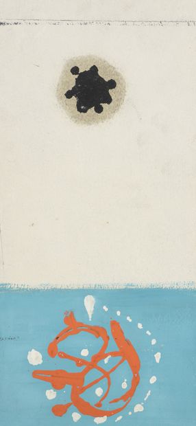 Jean LEGROS (1917-1981) Blue period, circa 1964

Three oils and sand on panel. 

Workshop...