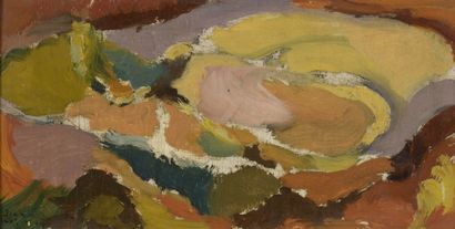 Jean LEGROS (1917-1981) Untitled, 1947 and Untitled, 1950

One oil on panel and one...