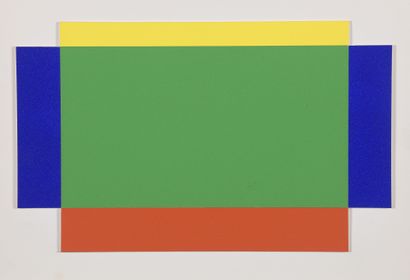 Jean LEGROS (1917-1981) Model for color relief, circa 1976

Acrylic and collage on...