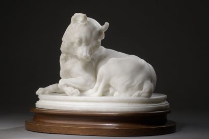 null Paul GAYRARD (1807-1855)

Chihuahua

White marble.

Signed Paul Gayrard.

H....