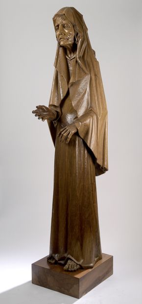 François GALOYER (1944) 
Elderly woman 
Sculpture...