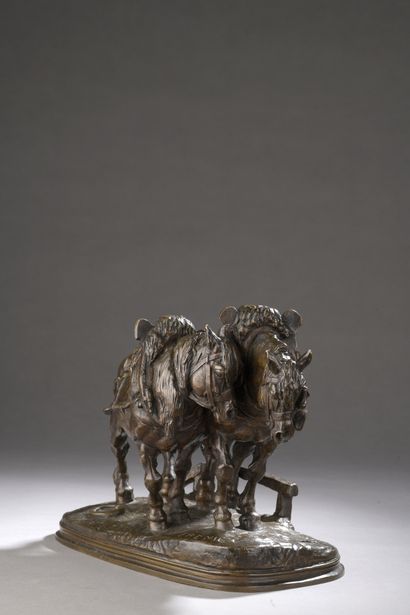 null Emmanuel FREMIET (1824-1910)

Horses of hauling

Model created in 1855.

Bronze...