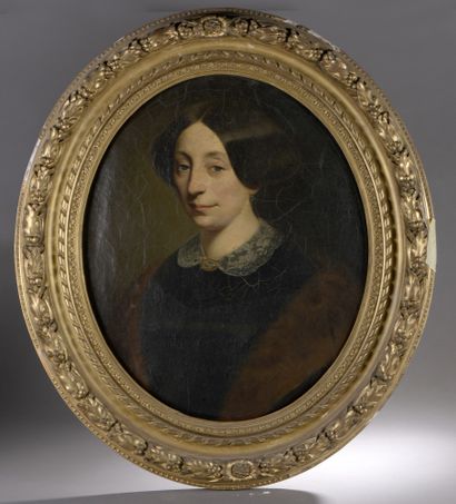 null 19th century FRENCH school

Woman with lace collar, circa 1840

Oil on canvas...