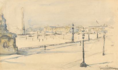 null GEN PAUL (1895-1975)

Place de la Concorde, 1923

Watercolor and pencil.

Signed...