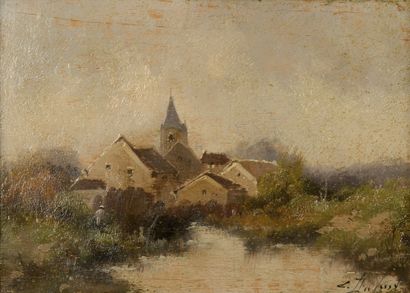 null Attributed to Louis DUPUY called GALLIEN-LALOUE (1854-1941)

River at the foot...