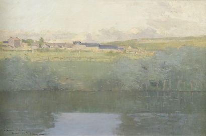 null Engène CLARY (1856-1929)

Paysage à la rivière

Huile sur toile.

Signée et...
