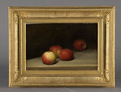 null Achille CESBRON (1849-1913)

Nature morte aux pommes

Huile sur panneau.

Signée...