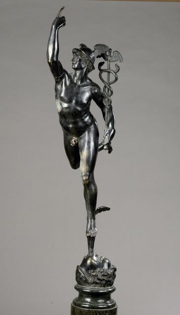 null École FRANÇAISE du XIXe siècle d’après Jean de Bologne dit Giambologna (1529-1608)

Mercure

Bronze...