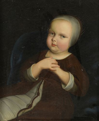 null Blanche de SAINT-SAËNS (active à la fin du XIXe s.)

Jeune bébé dans un couffin...