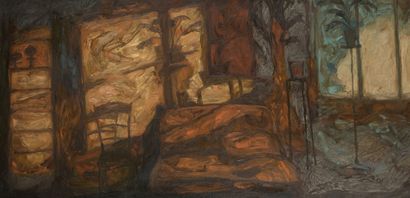 null Gilles MARREY (1963)

Interior scene

Oil on canvas.

Signed on the back of...