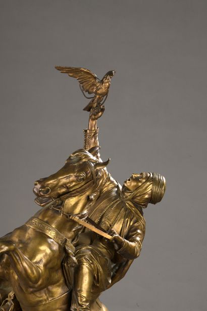 null Ernest Henri DUBOIS (1863-1931)

The Arab Falconer

Bronze with golden patina.

Edition...