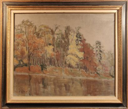 null BENN (1905-1989)

Autumn in the Bois de Boulogne 

Oil on canvas. 

Signed lower...