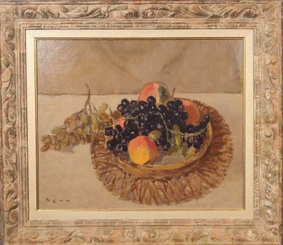 null BENN (1905-1989)

Still life with basket 

Oil on canvas board. 

Signed lower...