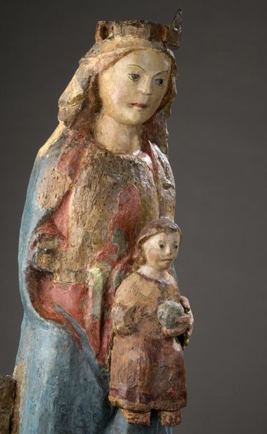 null 15th century CATALAN school 

Seated Virgin and Child also called Sedes Sapientiae

High...