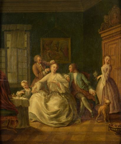 null FRENCH SCHOOL circa 1800, follower of Pietro LONGHI

The toilet of the young...