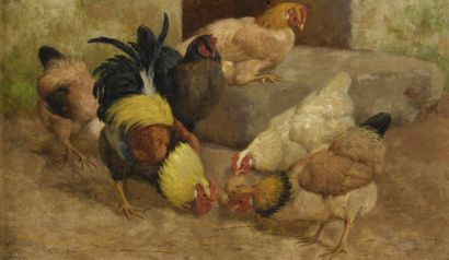 William Baptiste BAIRD (1847-1917) 
The Chickens...
