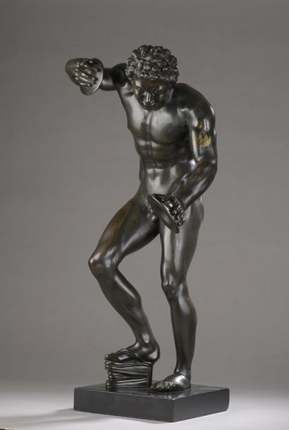 null 19th century FRENCH school after the antique

Dancing Faun called Medici Faun

Bronze...