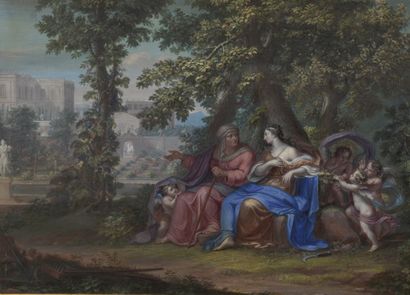 null Richard van ORLEY (Bruxelles 1663-1732)

Vertumne et Pomone

Gouache.

Porte...